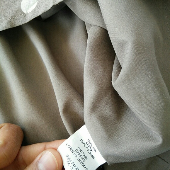 [Madewell] polka dot Tan dress 100%silk size 4 - Picture 6 of 8